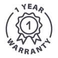 1 Year Warranty